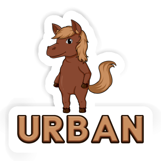 Horse Sticker Urban Notebook Image