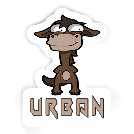 Standing Horse Sticker Urban Laptop Image