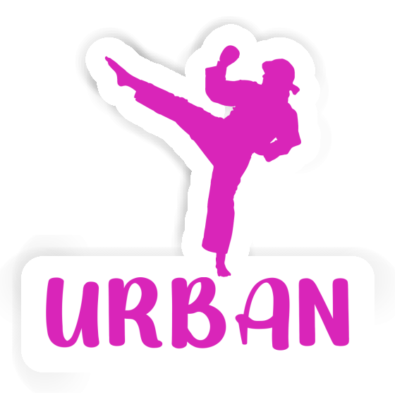 Sticker Karateka Urban Notebook Image