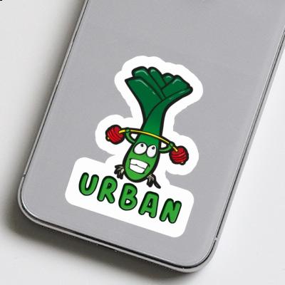 Sticker Weightlifter Urban Notebook Image