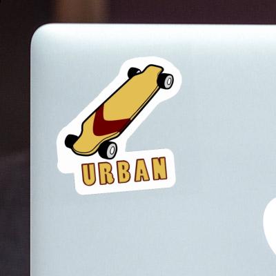 Sticker Longboard Urban Laptop Sticker Longboard Urban Laptop Image