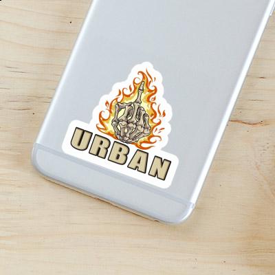 Autocollant Urban Doigt du milieu Gift package Image