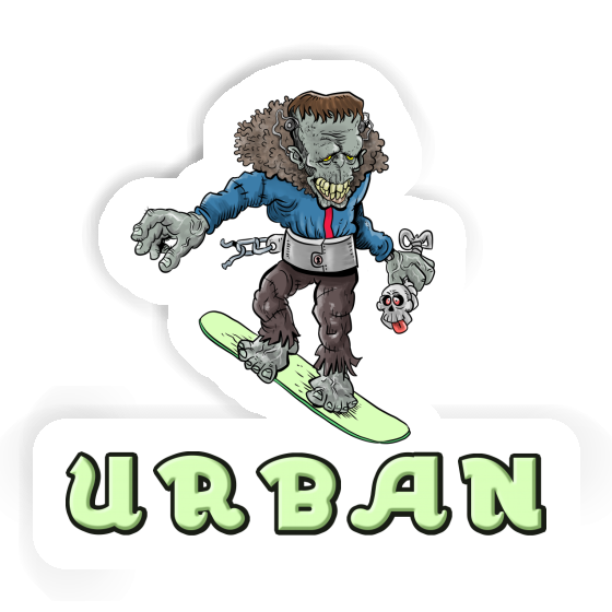 Snowboarder Sticker Urban Notebook Snowboarder Sticker Urban Notebook Image
