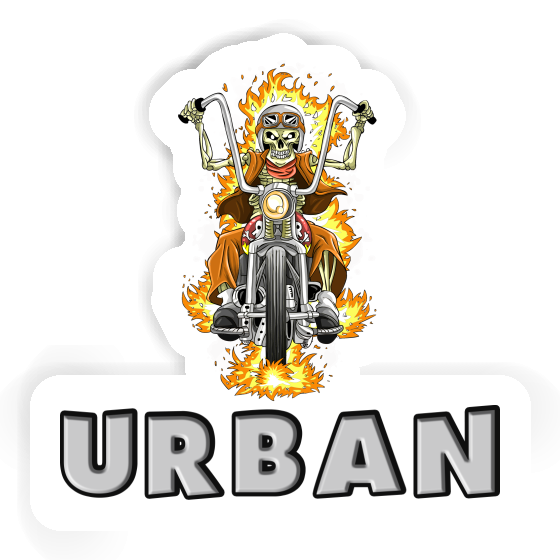 Urban Aufkleber Motorradfahrer Laptop Image