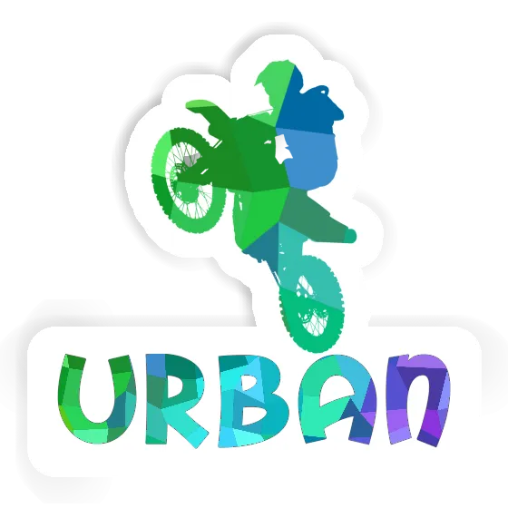 Motocrossiste Autocollant Urban Laptop Motocrossiste Autocollant Urban Laptop Image