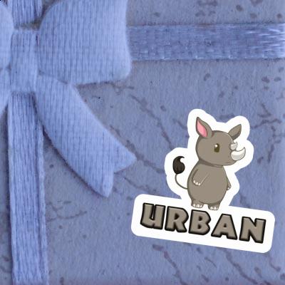 Urban Autocollant Rhinocéros Notebook Urban Autocollant Rhinocéros Notebook Image