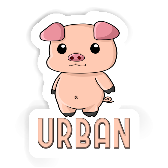 Sticker Urban Schweinchen Gift package Image