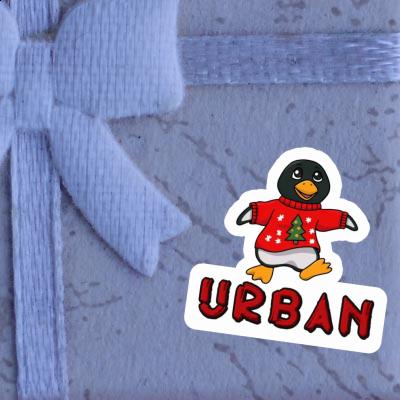 Autocollant Urban Pingouin de Noël Notebook Image