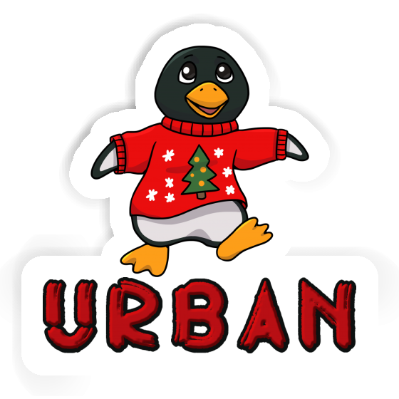Autocollant Urban Pingouin de Noël Gift package Image