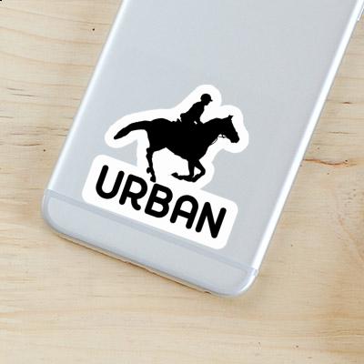 Sticker Urban Horse Rider Notebook Image