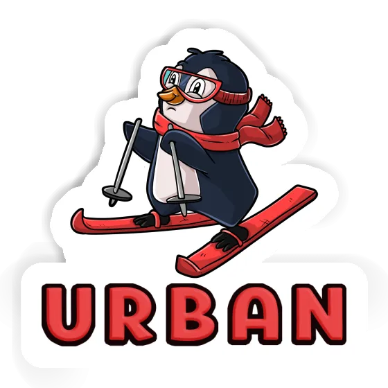Urban Autocollant Skieuse Notebook Urban Autocollant Skieuse Gift package Image