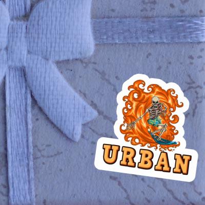 Urban Autocollant Surfeur Laptop Image