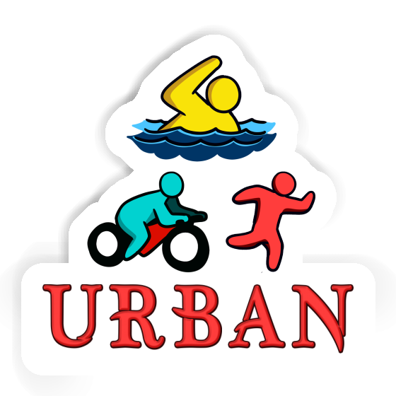 Autocollant Urban Triathlète Laptop Autocollant Urban Triathlète Laptop Image