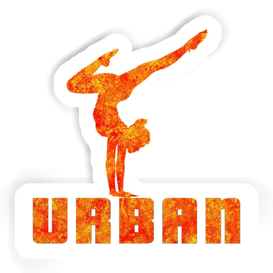Sticker Urban Yoga-Frau Notebook Sticker Urban Yoga-Frau Gift package Image