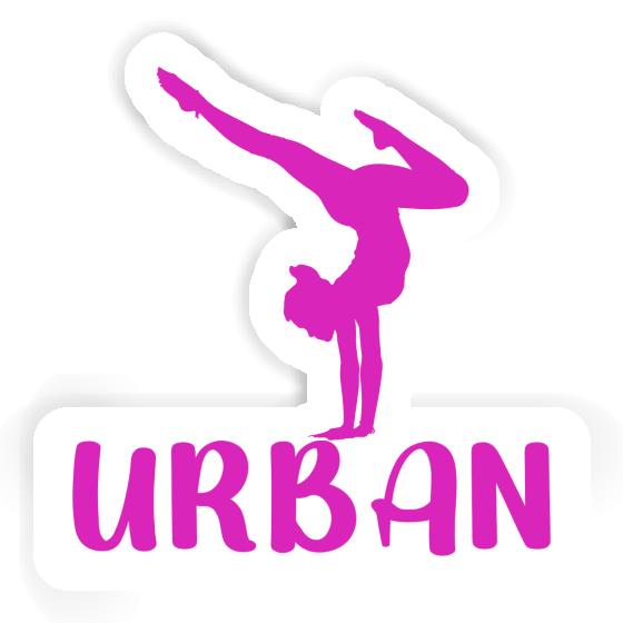 Femme de yoga Autocollant Urban Gift package Image