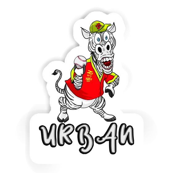 Sticker Urban Baseballer Laptop Image