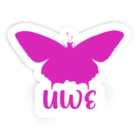 Uwe Sticker Butterfly Image
