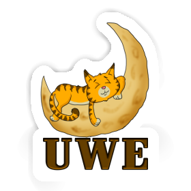 Sleeping Cat Sticker Uwe Image