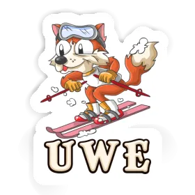 Uwe Sticker Skier Image