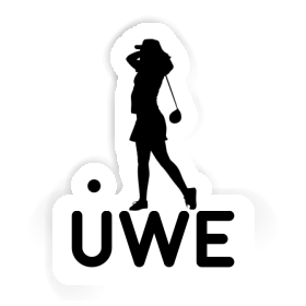 Golfer Sticker Uwe Image