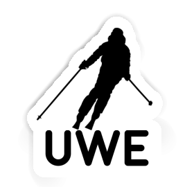 Uwe Sticker Skier Image