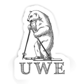 Uwe Sticker Skier Image