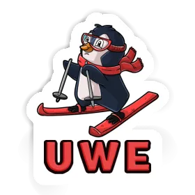 Sticker Uwe Skier Image