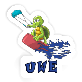 Uwe Sticker Kitesurfer Image