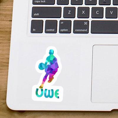 Aufkleber Basketballspieler Uwe Notebook Aufkleber Basketballspieler Uwe Gift package Image