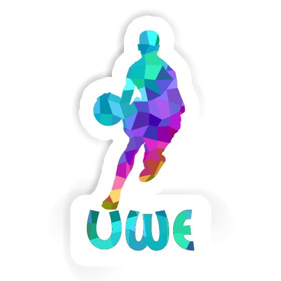 Aufkleber Basketballspieler Uwe Gift package Image