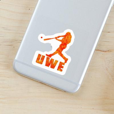 Uwe Sticker Baseballspieler Laptop Uwe Sticker Baseballspieler Laptop Image