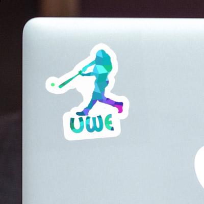 Sticker Baseball Player Uwe Laptop Sticker Baseball Player Uwe Laptop Image
