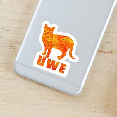 Uwe Autocollant Chat Laptop Uwe Autocollant Chat Laptop Image