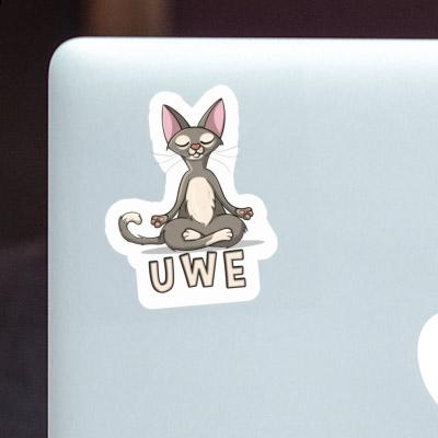 Yoga-Katze Sticker Uwe Notebook Yoga-Katze Sticker Uwe Gift package Image