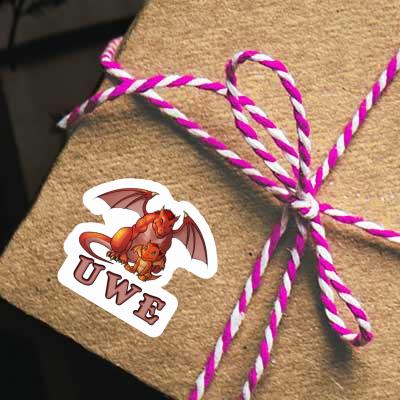 Aufkleber Uwe Drache Notebook Aufkleber Uwe Drache Gift package Image