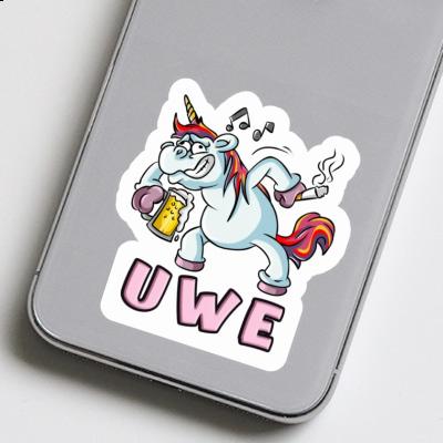 Sticker Party-Einhorn Uwe Laptop Sticker Party-Einhorn Uwe Laptop Image