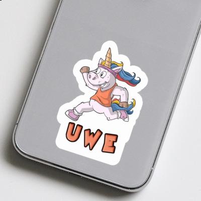 Sticker Läuferin Uwe Notebook Sticker Läuferin Uwe Gift package Image