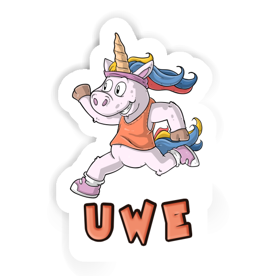 Sticker Läuferin Uwe Notebook Sticker Läuferin Uwe Gift package Image