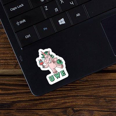 Licorne festive Autocollant Uwe Notebook Licorne festive Autocollant Uwe Gift package Image