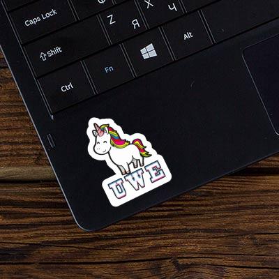 Uwe Sticker Einhorn Notebook Image