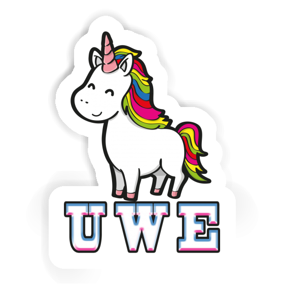 Uwe Sticker Einhorn Laptop Image