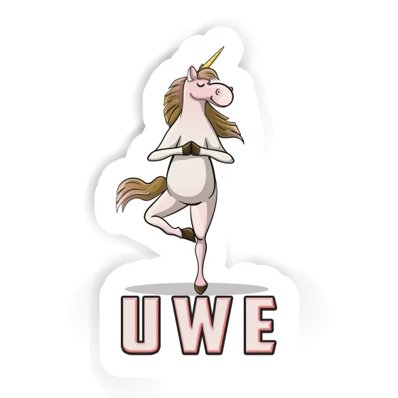Uwe Aufkleber Yoga-Einhorn Notebook Uwe Aufkleber Yoga-Einhorn Gift package Image