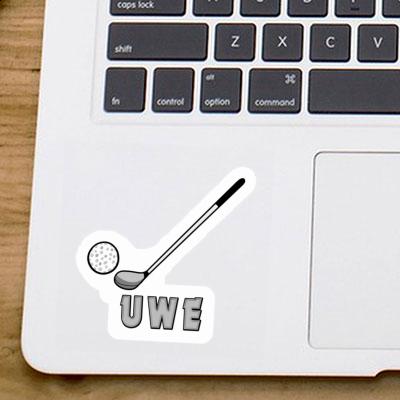 Club de golf Autocollant Uwe Laptop Club de golf Autocollant Uwe Laptop Image