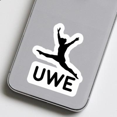 Uwe Autocollant Gymnaste Laptop Image