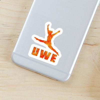 Gymnast Sticker Uwe Laptop Gymnast Sticker Uwe Laptop Image
