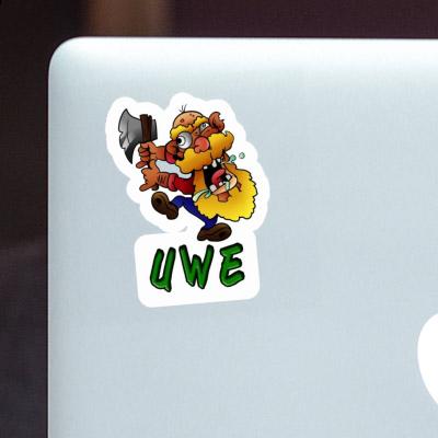 Uwe Sticker Lumberjack Notebook Uwe Sticker Lumberjack Gift package Image