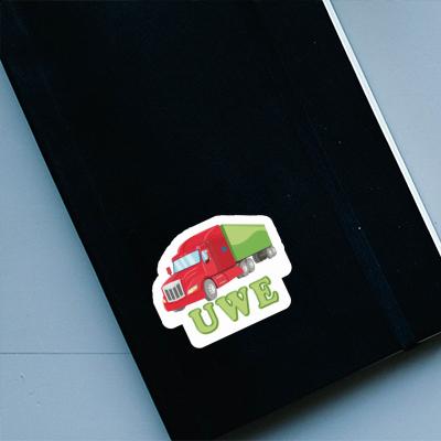 Sticker Uwe Articulated lorry Notebook Image