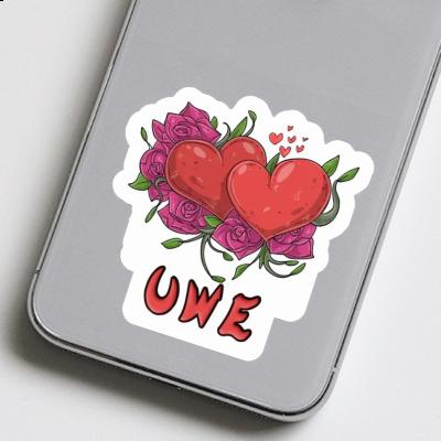 Autocollant Symbole d'amour Uwe Notebook Autocollant Symbole d'amour Uwe Notebook Image