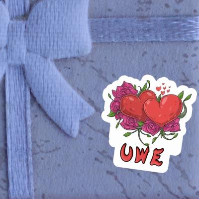 Autocollant Symbole d'amour Uwe Laptop Autocollant Symbole d'amour Uwe Laptop Image