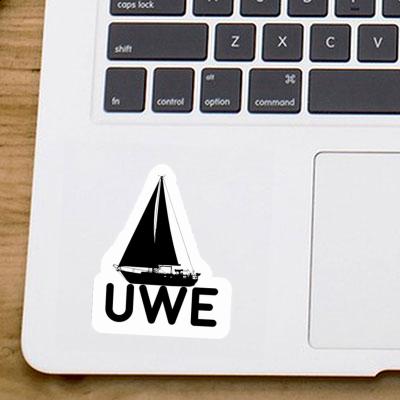 Segelboot Aufkleber Uwe Gift package Image